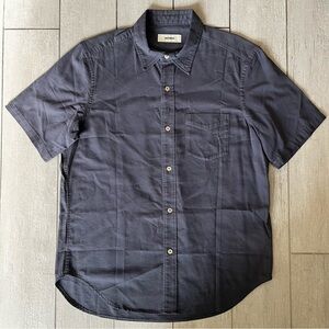 Buck Mason Shirt Mens L Draped Twill One Pocket Blue Preppy Classic Huckberry